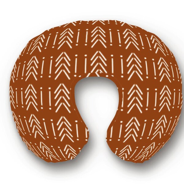 Rust Mudcloth Pillow Etsy