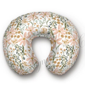 Daisy Nursing Pillow Cover, Minky Nursing Pillow Cover