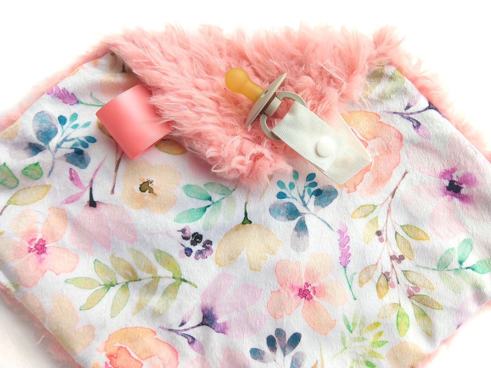 Minky Binky Blanket. Pacifier Lovey Blanket with options. Etsy