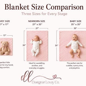 Personalized Lovey Blanket with tag, Floral Lovey for Babies, Security Blanket, Newborn Baby Blanket image 8