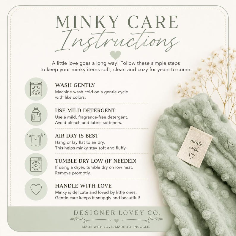 Personalized Lovey Blanket with tag, Floral Lovey for Babies, Security Blanket, Newborn Baby Blanket image 10