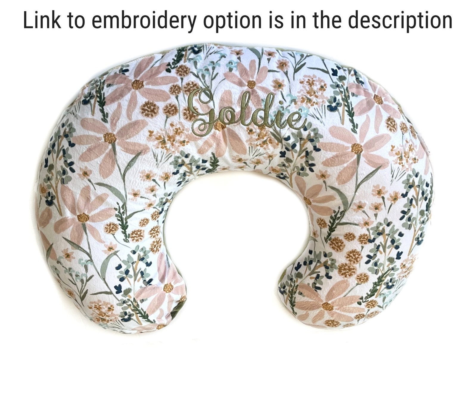 Daisy Nursing Pillow Cover Minky Nursing Pillow Cover Etsy