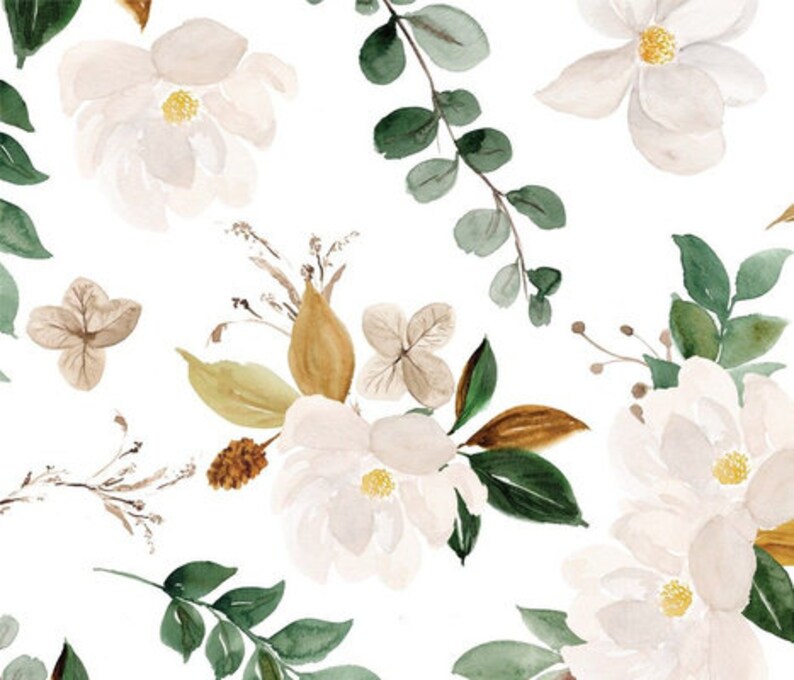 Crib Sheets Magnolia Baby Crib Sheet Floral Nursery Bedding Etsy