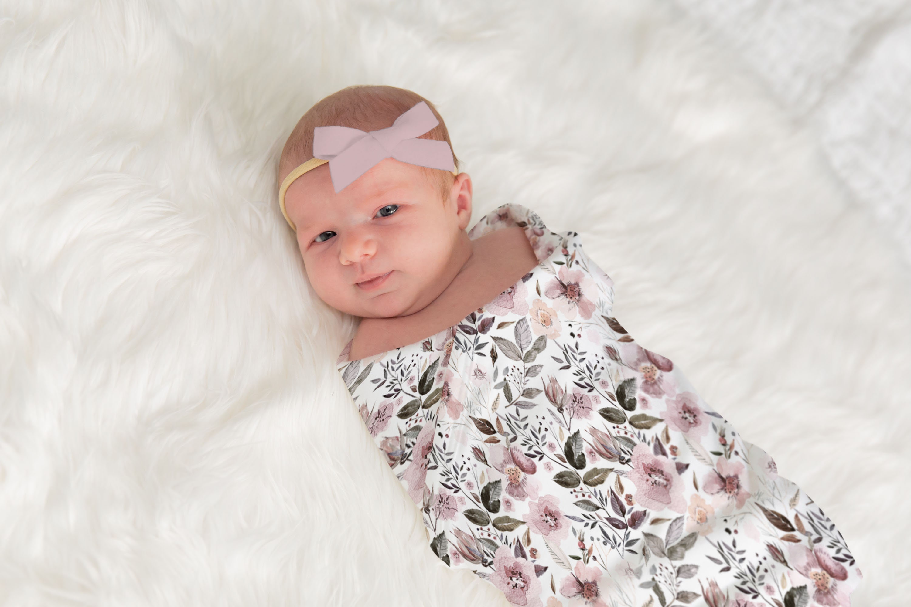 Floral Swaddle Blanket Newborn Baby Swaddle Etsy Canada