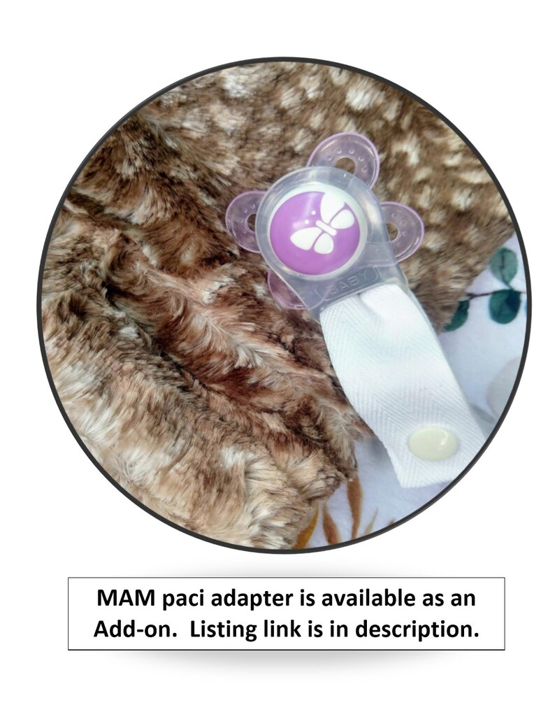 Cow Binky Minky Lovey Blanket Baby Pacifier Clip You Etsy