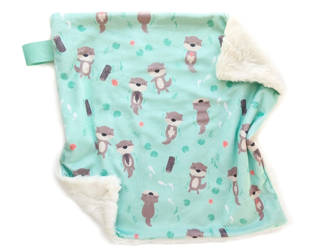 Lovey, Sea Otter Lovey for Babies, Personalized Lovey, Security Blanket ...