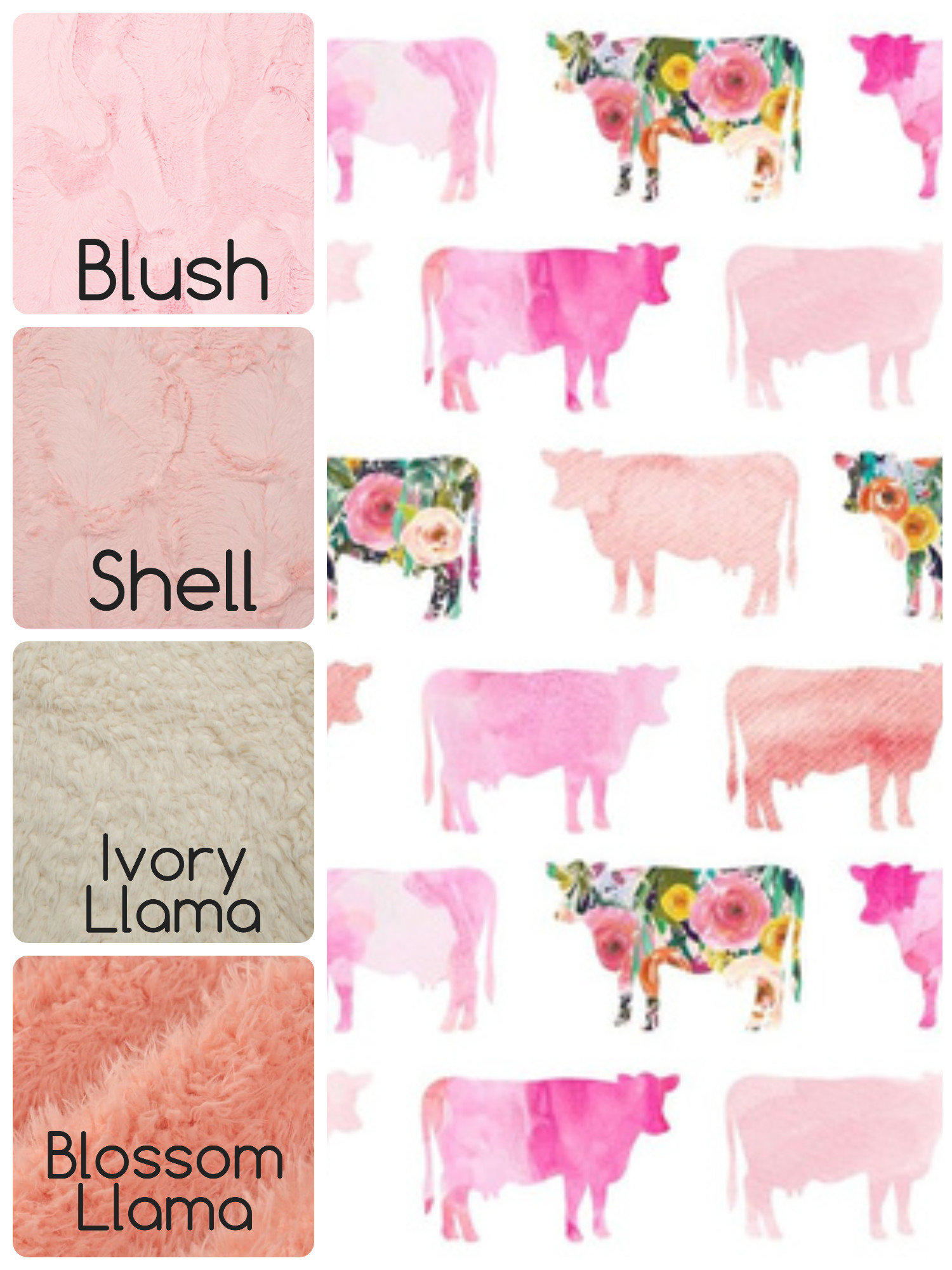 Strawberry Cow Lovey Blanket Pacifier Clip Blanket Binky Etsy