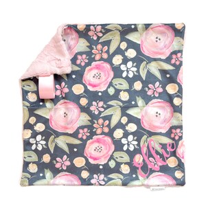 Lovey, Minky Baby Lovey Blanket, Baby Lovies,  Security blanket, Toddler Blanket, Personalize Baby