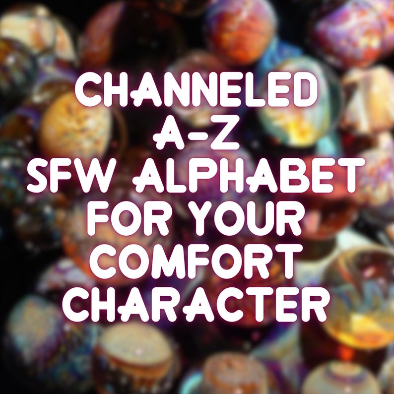 A-Z SFW Alphabet Channeled Comfort Character Reading zdjęcie 1