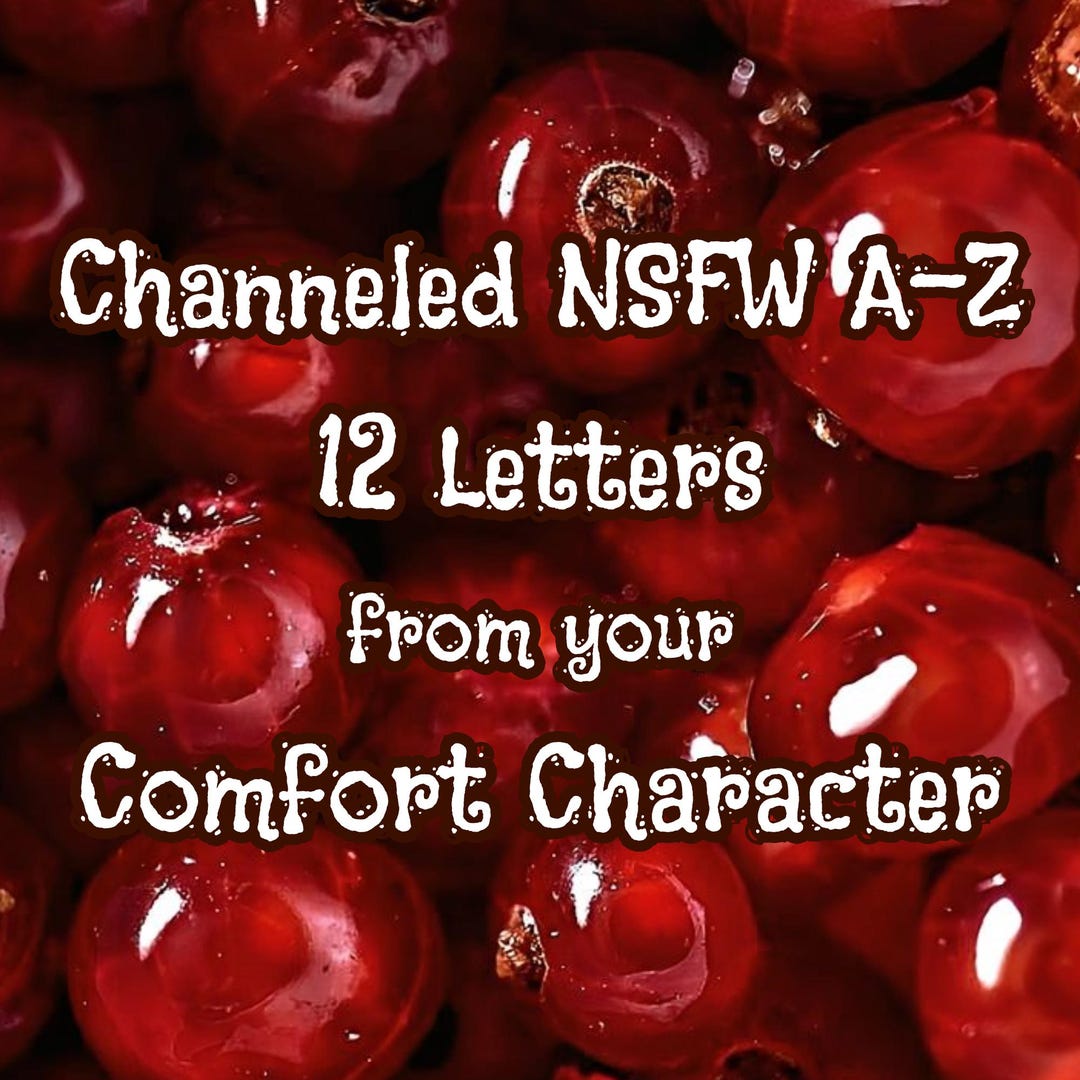 18 ONLY 12 Letters AZ NSFW Alphabet Channeled Comfort Character