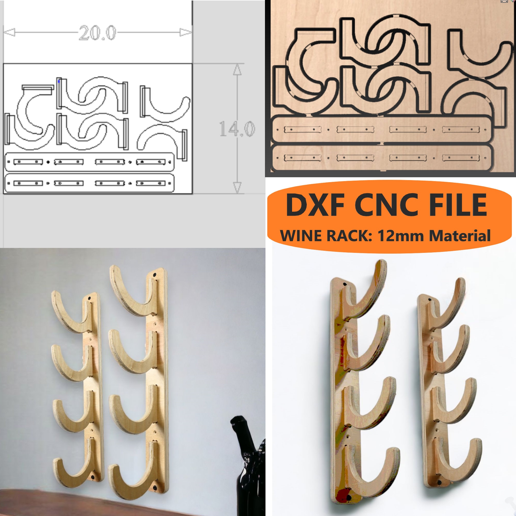 Dxf Files CNC, Wine Rack Dxf Files, CNC Dxf Files, Wine Rack Cnc Dxf ...