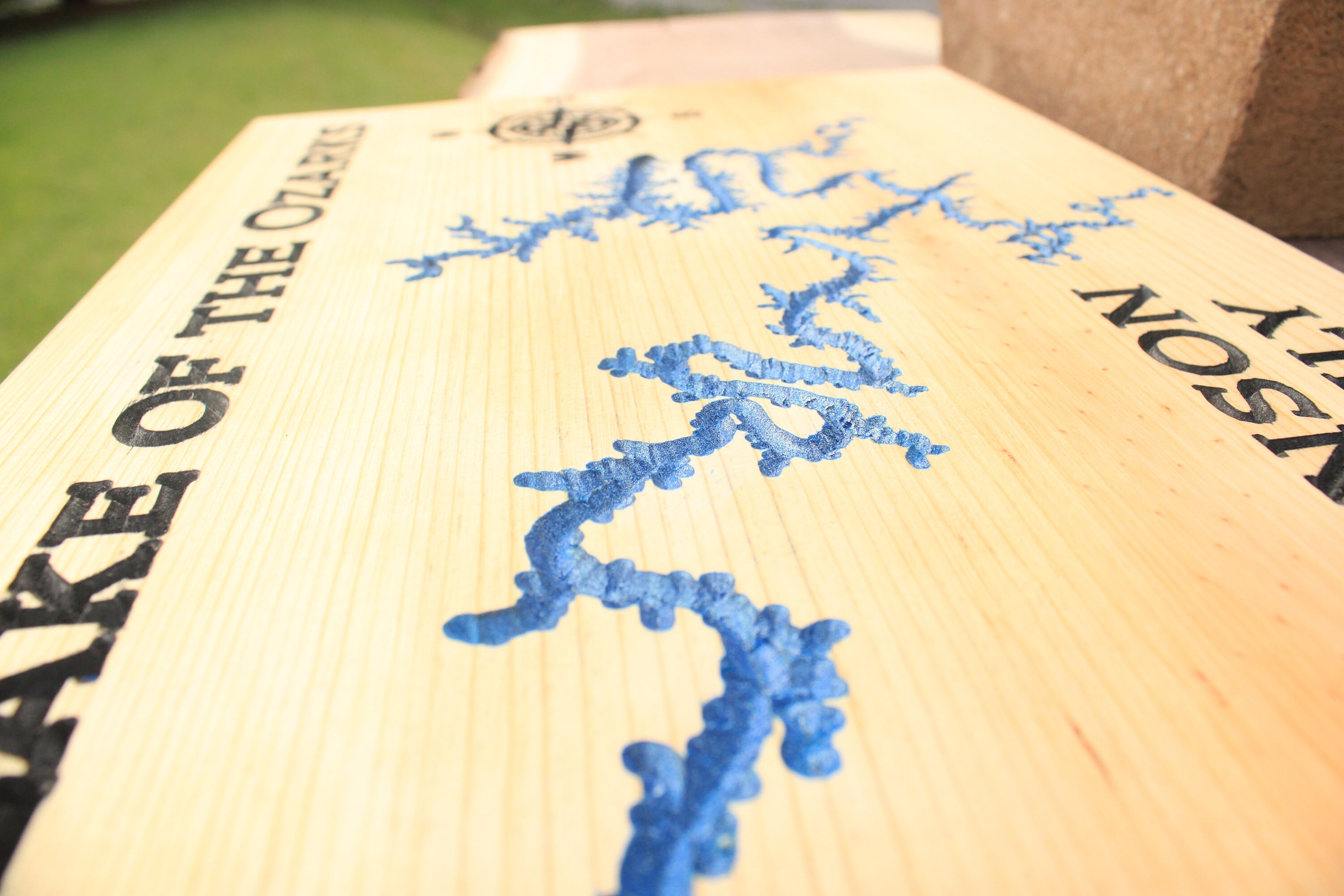 Custom Lake Map Sign, Lake House Wood Sign, Lake Home Decor, Any Lake