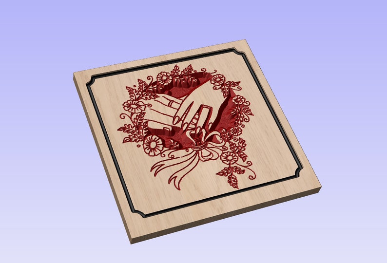 Download Wedding Svg file Dxf file crv crv3d 2-Pack wedding sign | Etsy