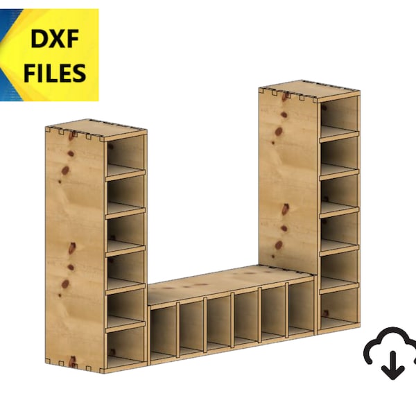 Cnc dxf file, dxf file shoe locker, cnc furniture cut files, book shelf dxf cut files, svg files, furniture dxf files, laser cut