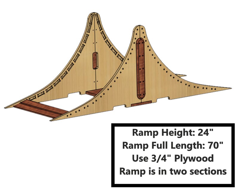 Dxf Bike Ramp 2ft Tall , Bike Ramp Builds Vcarve File, Dxf File, Svg ...