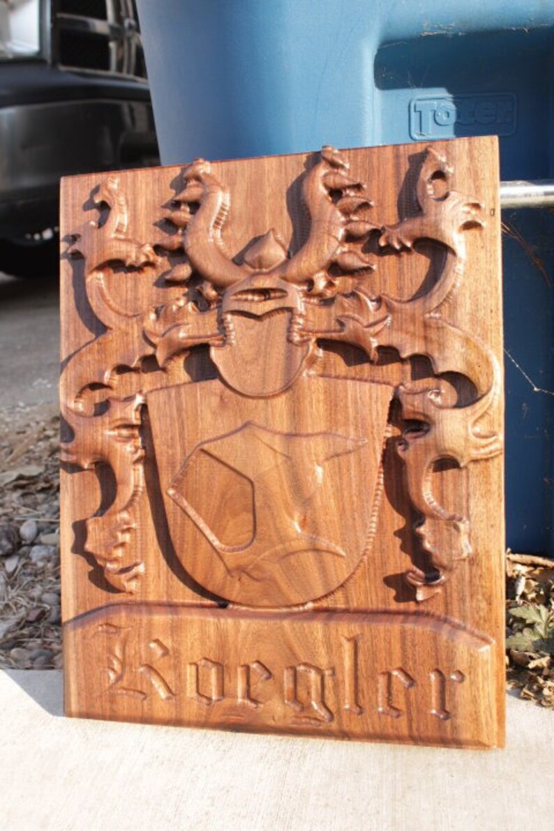 Family Crest Wood Sign Custom 3D Art Wood Sign. Custom Wood - Etsy