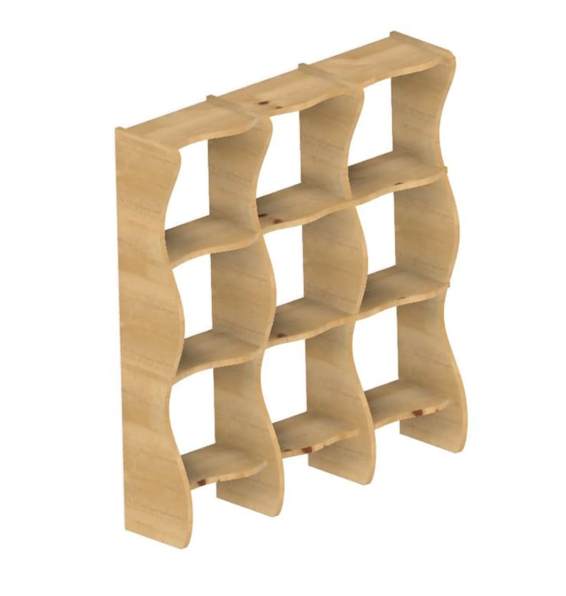 Cnc Dxf File, Dxf File Bookshelf, Cnc Furniture Cut Files, Cut Files