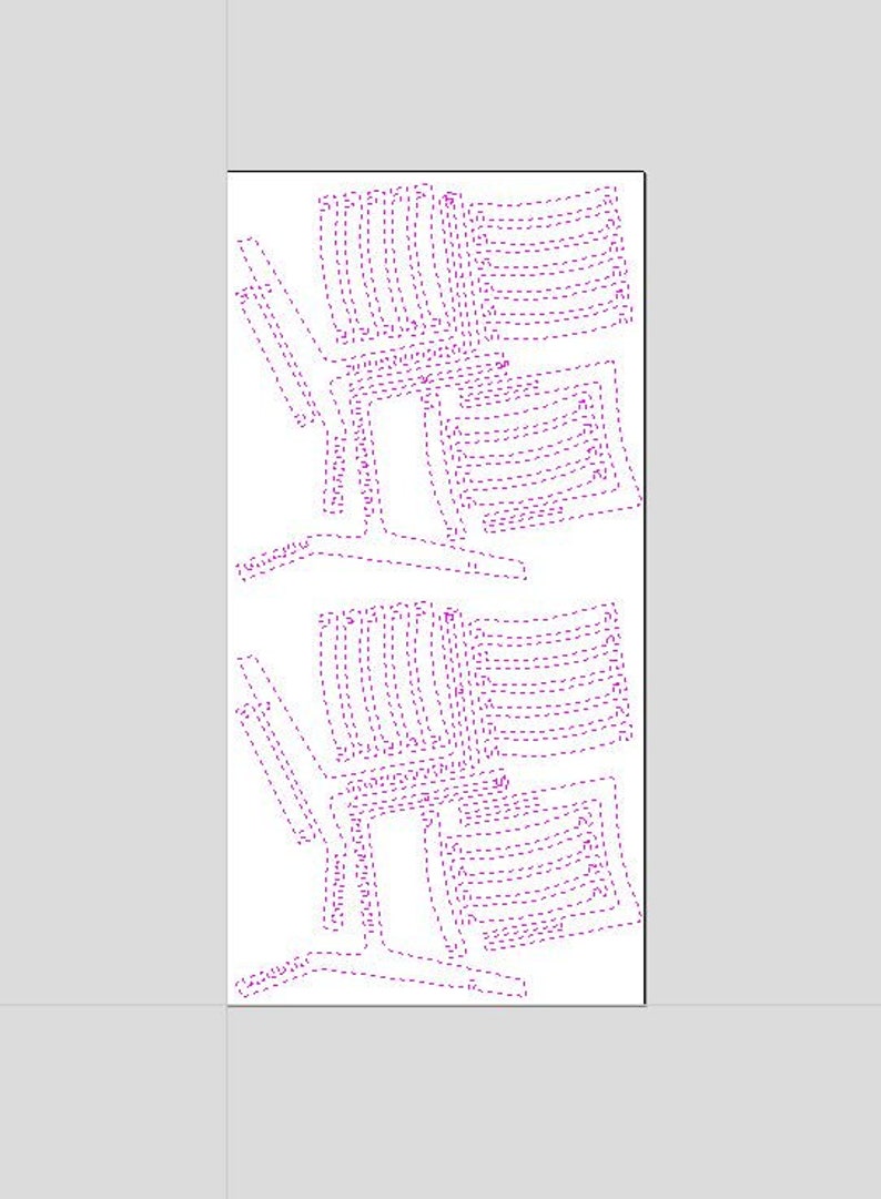 Cnc Dxf File Parametric Chair Cnc Furniture Cut Files Chair Etsy