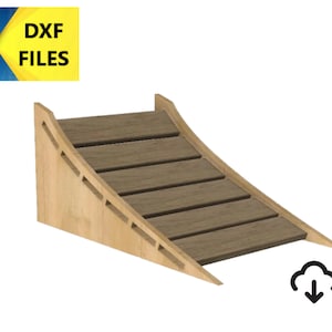 Dxf bike ramp, bike ramp builds vcarve file, dxf file, svg file, cnc cut file, laser cut files, digital download 3/4" plywood