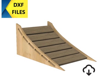 Dxf bike ramp, bike ramp builds vcarve file, dxf file, svg file, cnc cut file, laser cut files, digital download 3/4&quot; plywood