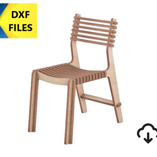 Cnc Dxf File Parametric Chair Cnc Furniture Cut Files Chair Etsy