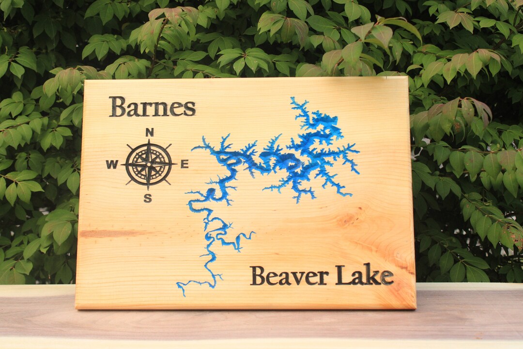 Custom Lake Map Sign, Lake House Wood Sign, Lake Home Decor, Any Lake