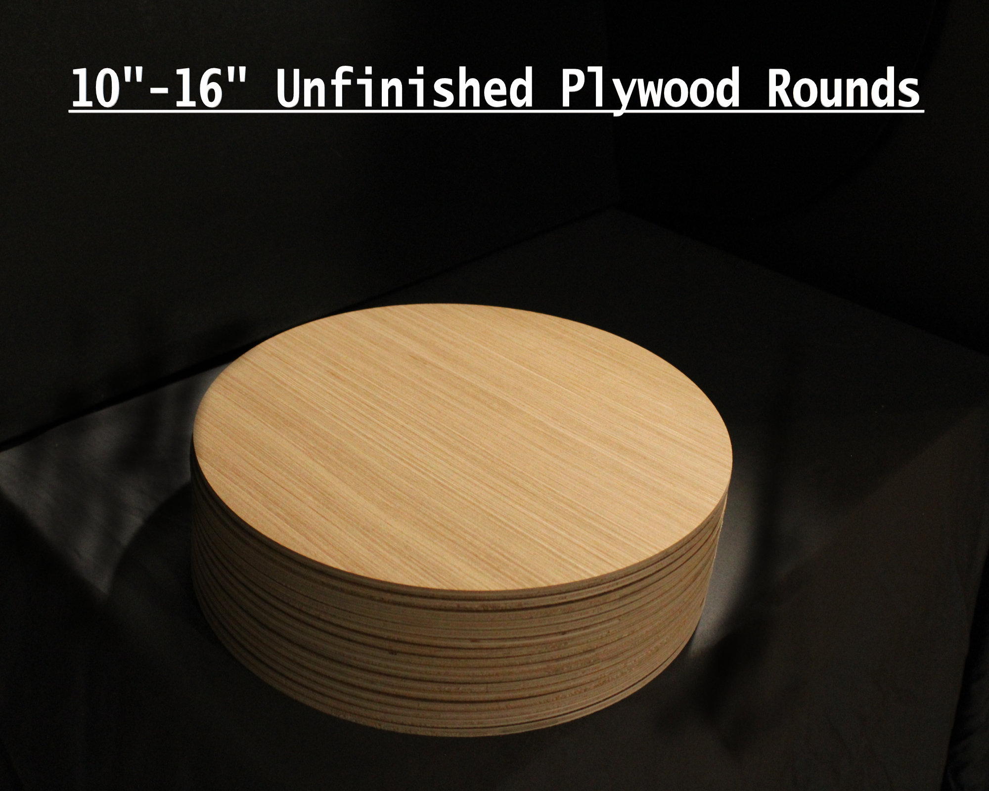 10 Plywood Circles 1/4, Unfinished Circle Rounds for Crafting, Plywood ...