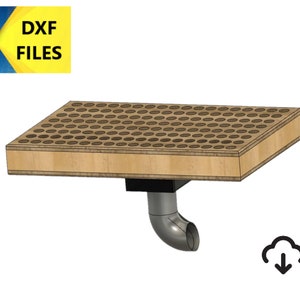 Cnc dxf bestanden, stofafscheider 24"x 36", dxf, svg, vcarve bestanden