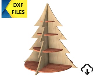 Christmas Tree Shelf Dxf file, dxf christmas cnc cut file, cnc cut file, dxf christmas tree, shelf dxf file, cutting file 3/4&quot; plywood