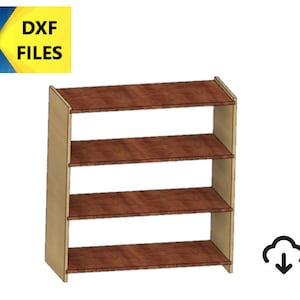 Plywood shelf Dxf file, cnc dxf shelves file, display rack dxf file, 3ft long cubicals dxf file, cnc cut file for bench, laser cut files