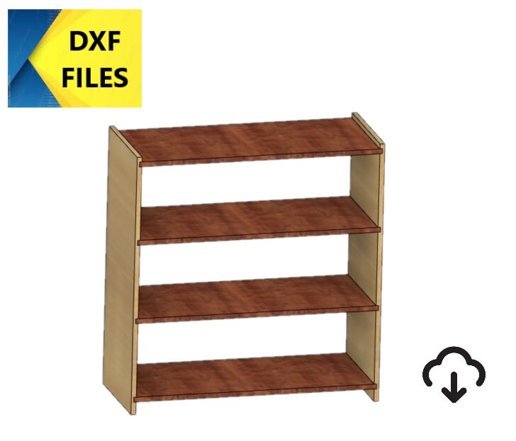 Plywood shelf Dxf file, cnc dxf shelves file, display rack dxf file, 3ft long cubicals dxf file, cnc cut file for bench, laser cut files