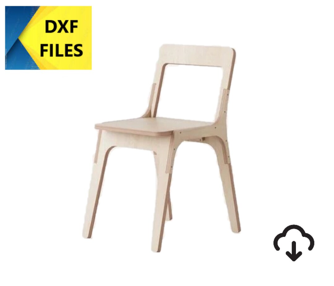 Cnc Dxf File Dxf File Chair Cnc Furniture Cut Files Chair Etsy