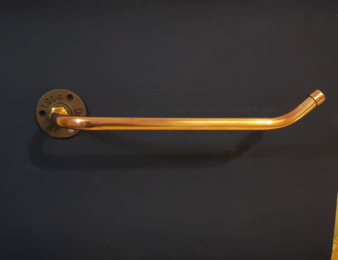 Copper Kitchen Roll Holder Wall Mounted Etsy UK