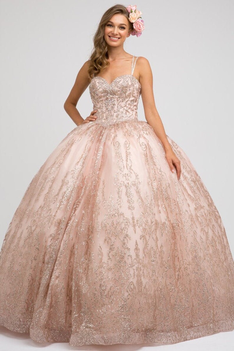 glitter ball gown