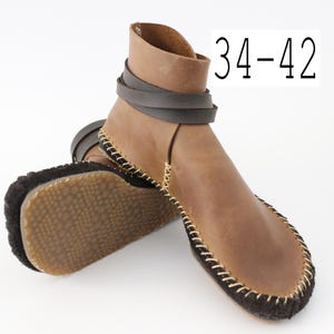 Lindwurm / brown / women&#39;s leather shoes / handmade barefoot shoes / sustainable minimal shoes / wide toe box / made in Germany
