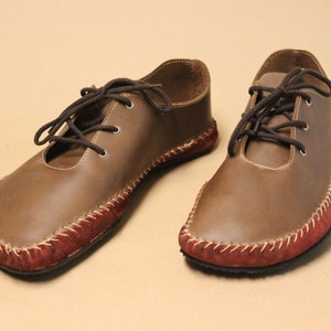 Sylphe / brown-red / men&#39;s leather shoes / handmade shoes / sustainable minimal shoes / wide toe box / made in Germany