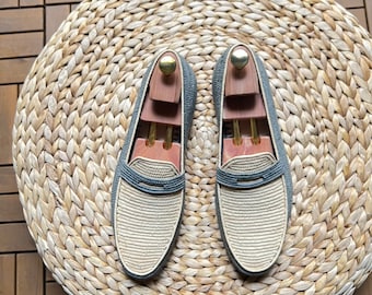 WhisperGray Raffia Shoes