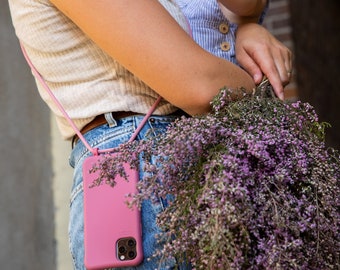 Funda para teléfono con correa ajustable y desmontable, cordón para iPhone 11, 12 y 13 Pro Max, regalo personalizado para mamá