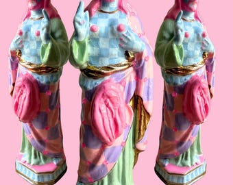 Upcycled Pink Haired Man with Robe and Vulva