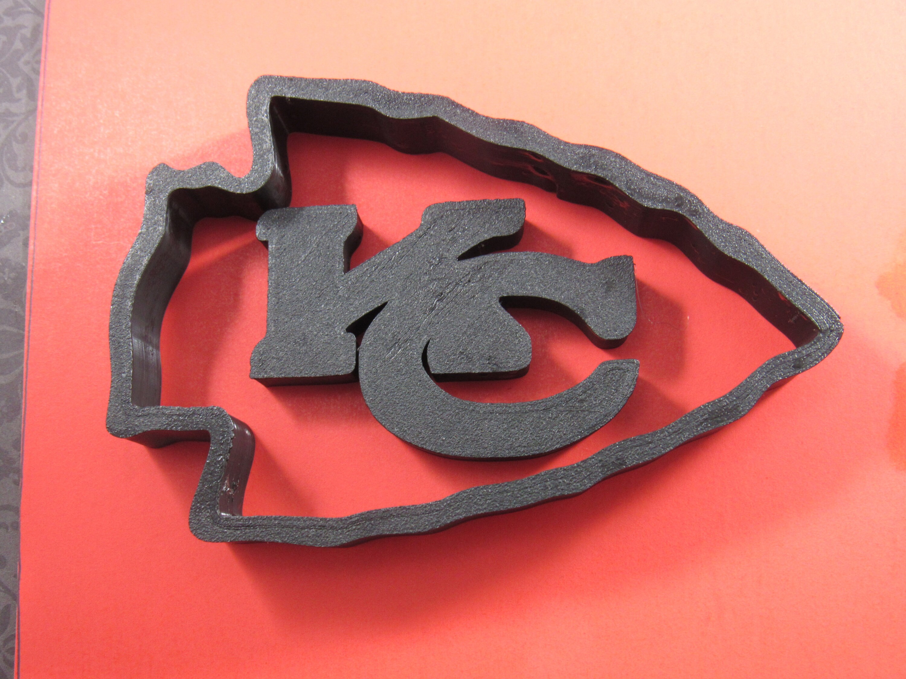 KC Chiefs inspired Cookie Cutter Football NFL Sports Etsy
