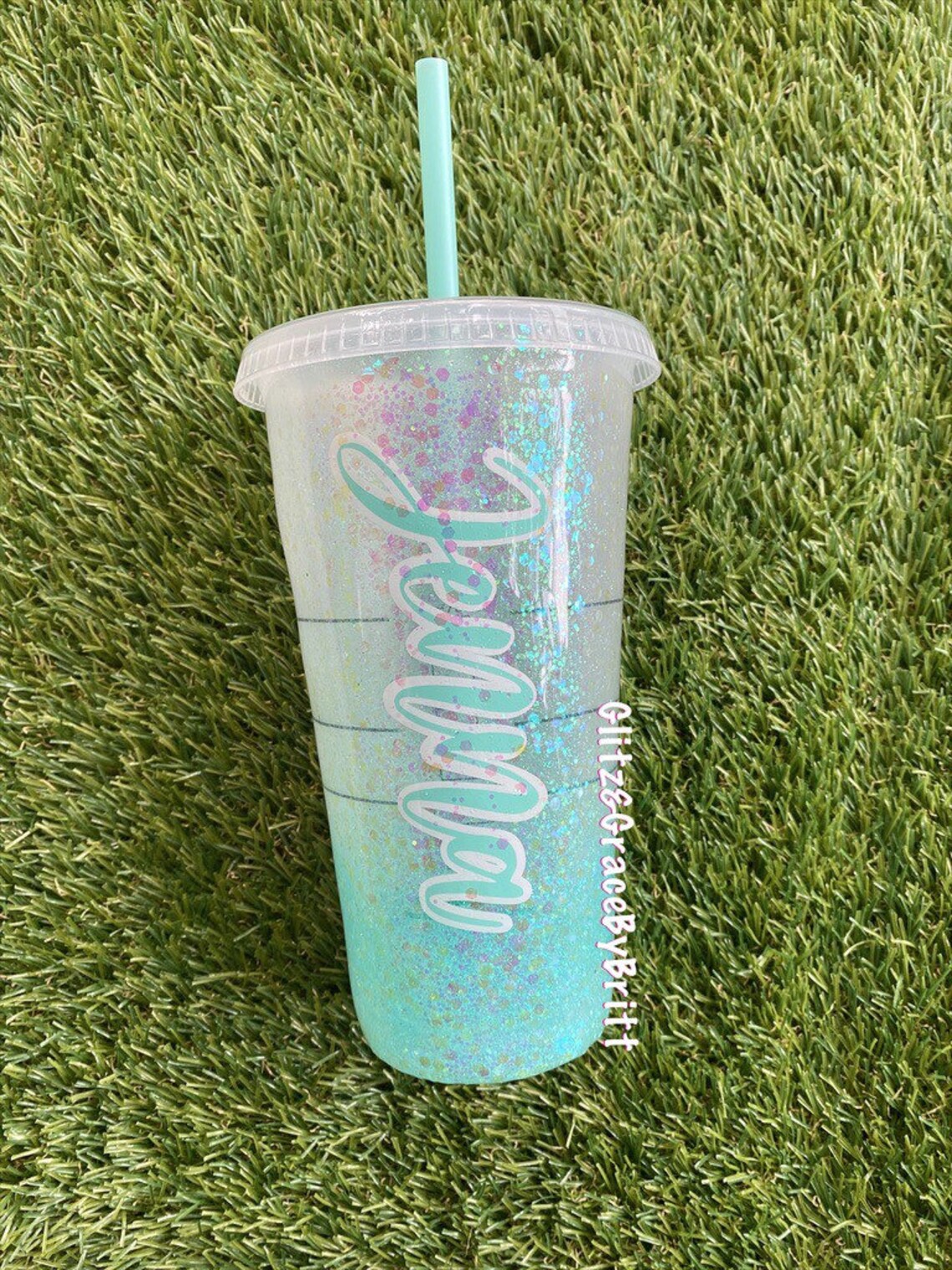 Personalized Starbucks cup Mint green Starbucks cup Etsy