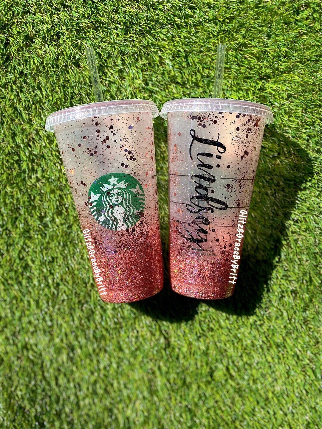 Rose Gold Starbucks Cup Personalized Starbucks Cup Etsy