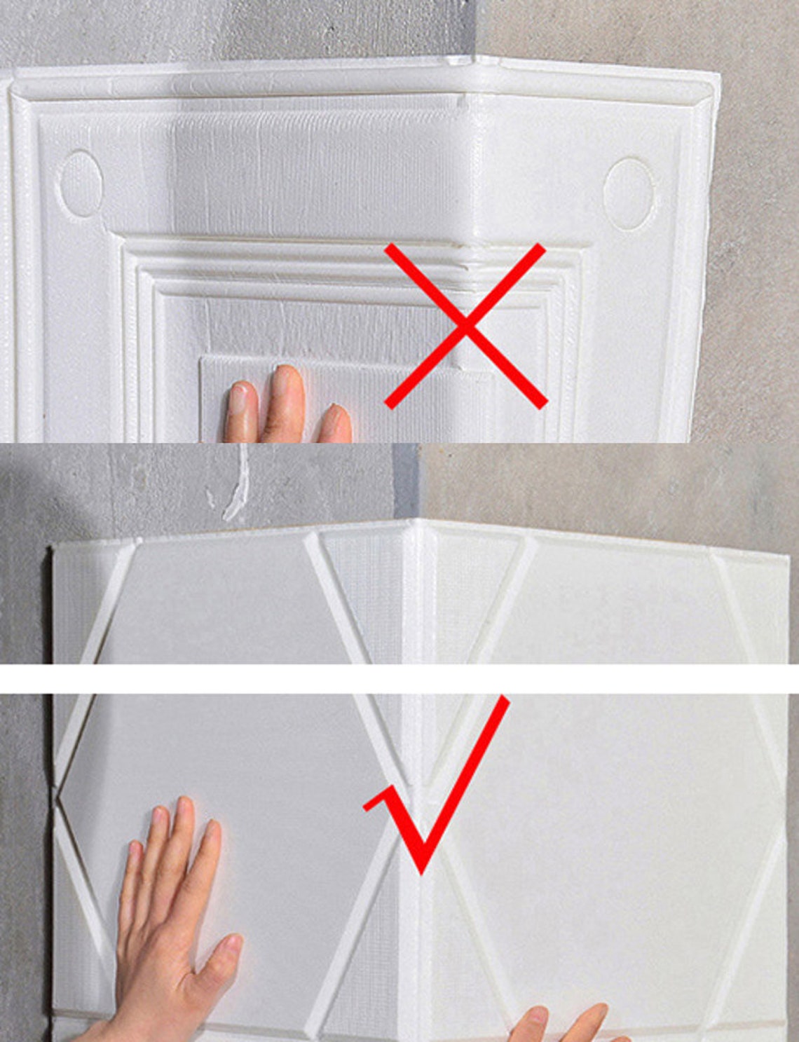 10PCs 3D peel and stick wainscoting wallpaper foam Etsy