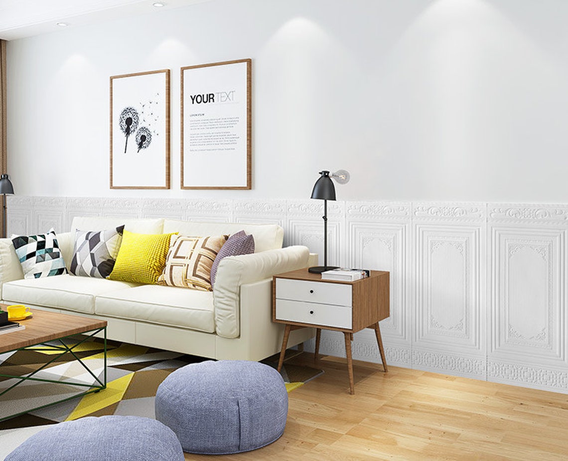 10PCs 3D peel and stick wainscoting wallpaper foam Etsy