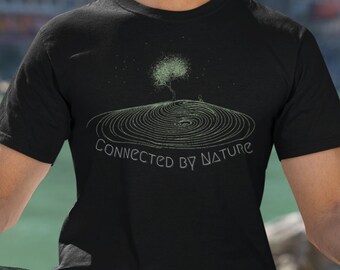 Nature Connected T-Shirt, Nature Shirts, Nature Clothes, Nature Lovers, Gifts for Campers, Gifts for Nature Lovers, Environmentalist Tee
