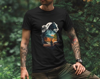 Wolf Shirt, Nature T-Shirt, Nature Shirt, Nature Clothes, Nature Lover, Gift for Camper, Gift for Nature Lover, Camping Tee, Hiking Shirt