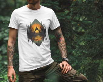Abstract Wilderness Shirt Unisex T-Shirt, Nature Shirts, Nature Clothes, Nature Lovers, Gifts for Campers, Gifts for Nature Lovers