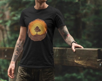 Tree Ring Shirt Unisex T-Shirt, Nature Shirts, Nature Clothes, Nature Lovers, Gifts for Campers, Gifts for Nature Lovers