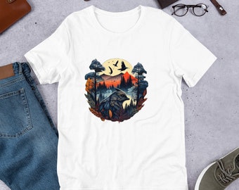 Bird Shirt, Nature T-Shirt, Nature Shirt, Nature Clothes, Nature Lover, Gift for Camper, Gift for Nature Lover, Camping Tee, Hiking Shirt