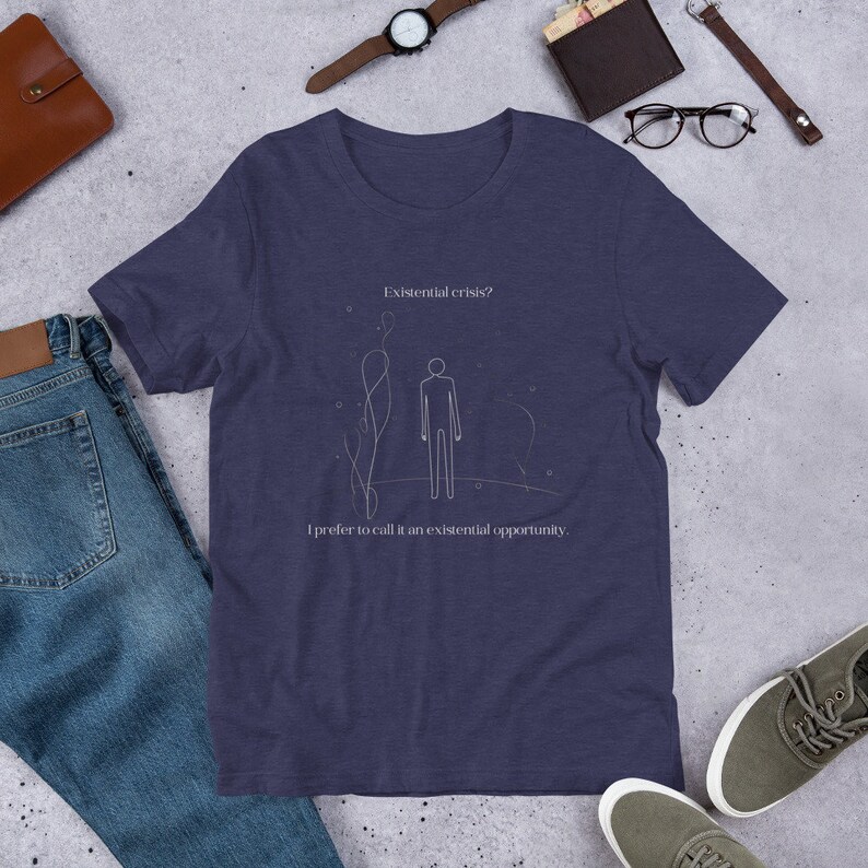 Existential Crises T-Shirt, Philosophy Shirts, Book Clothes, Book Lovers, Gifts for Readers, Gifts for Philosophers